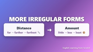 Learn English Irregular Forms: Farther, Farthest, Better, Best & Less, Least Explained