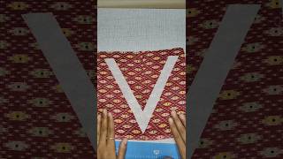 Simple V Neck Design Cutting✂️ for Beginners🌟✨ #shorts #neckdesign #sewing #fashion