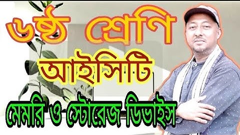 Class 6 ICT Chapter 2 | Memory storage device.