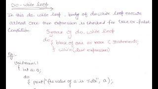 19- Do While Loop In C Programming Language In HINDI | Iterative Statement | Do While Loop in C