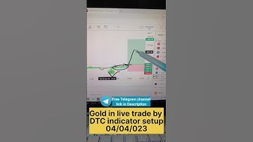 gold in live trade by DTC indicator setup