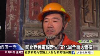 1051216古蹟電路防火巡檢 安心標誌降低火災發生率