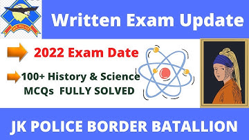 JKP Border Batallion Written Exam 2022|Top 100+ History & Science MCQs| Fully Solved| Previous Year|