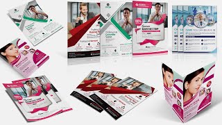 10 Flyer Mockup Photoshop  In PSD Files |English| |Photoshop Tutorial|