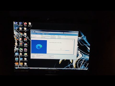 Attempting to install Microsoft Edge on Windows Vista.