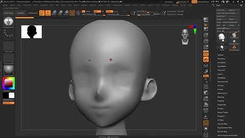 How to make quick & easy eyebrows in ZBrush