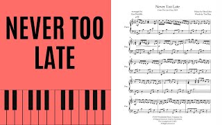 Elton John, Never Too Late, Piano [with score]