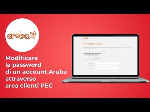 Modifica della password dell'account Aruba per i servizi Certificati - Guida