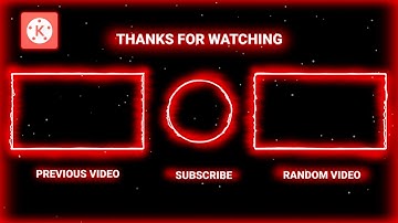 How to Make Outro Endscreen For YouTube Videos || How to Make Outro For Gaming Channel in Kinemaster