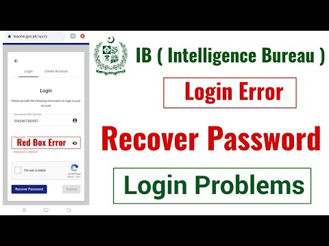 IB Online Apply Login Error | IB Online Registration Red Box Error | Intelligence Bureau Apply Error