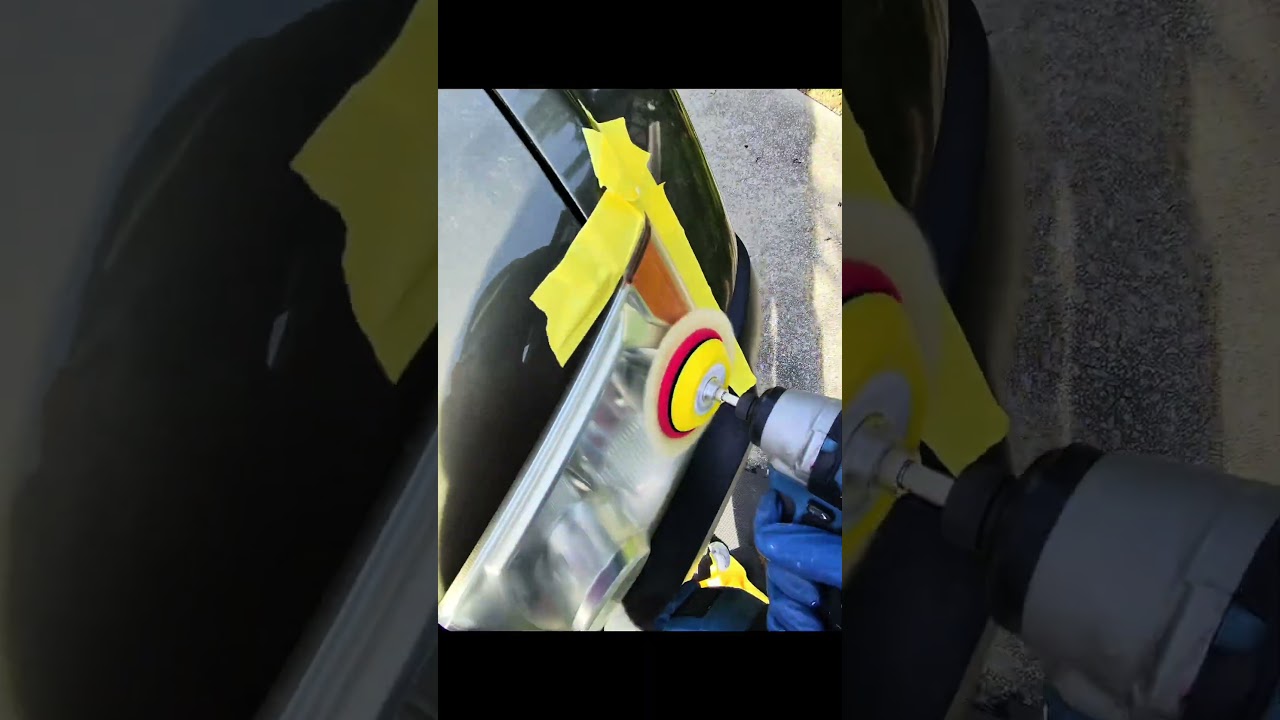 POV: the DIY repair Almost RUINS The car! #howtorestoreheadlights