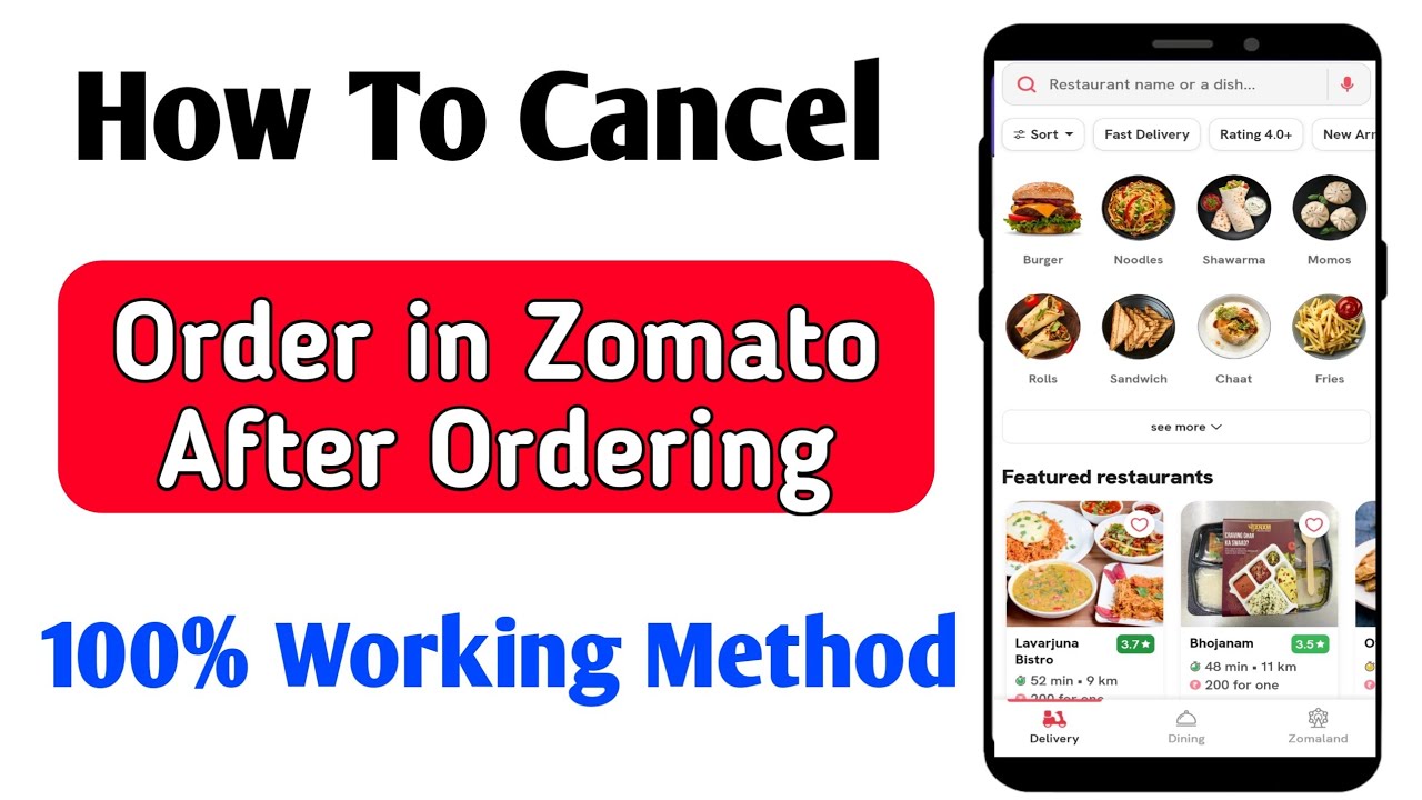how to cancel order in zomato after ordering zomato me order cancel