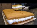       top 3  how to make giant castella taiwan jiggly cake  korean street food