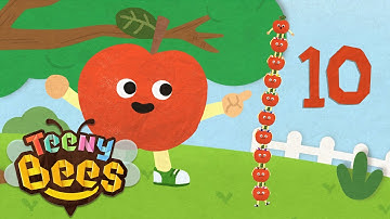 Counting Song | Ten Little Apples | @TEENYBEES | Number song 1 to 10 | Toddler Songs for Learning