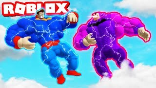STRONGEST SUPERHERO vs SUPER VILLAIN IN MAD CITY! (Roblox Mad City Roleplay)