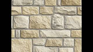 Miniature Vintage Limestone Block Stone Wall Cladding Printable PDF