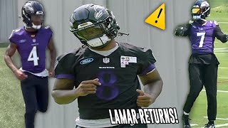 Lamar Jackson RETURNS 👀 Rashod Bateman & Nelson Agholor MAKING PLAYS 🔥 Ravens OTA Highlights