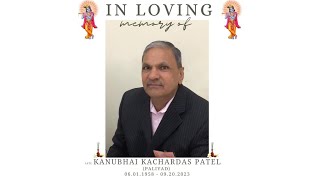 Late Shri Kanubhai Kachardas Patel's Funeral
