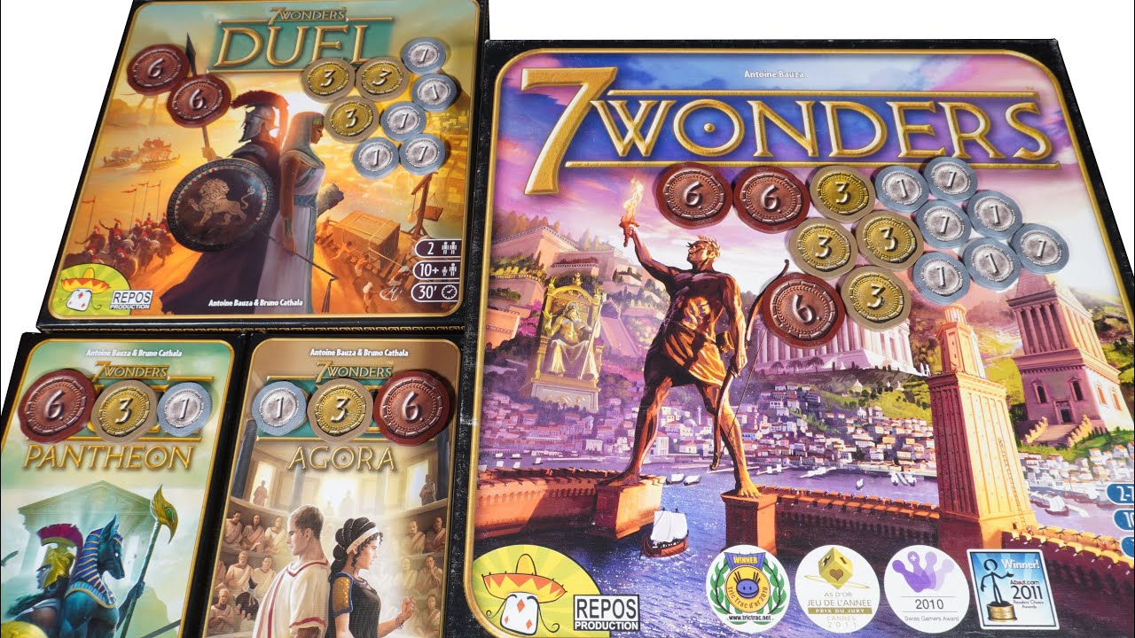 7 Wonders & Duel Upgrade Coin Cases Sleeves YouTube