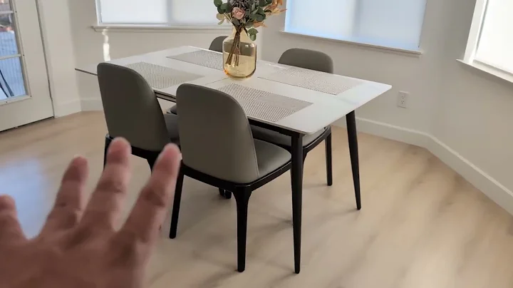 ZL ZELing Marble Sintered Stone Dining Table, 50 White Kitchen Table for Dining Room Review