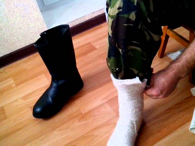 Как наматывать портянки