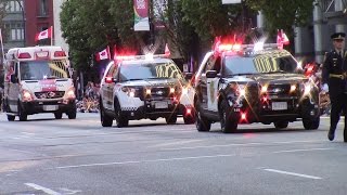 Emergency Services & Military  in Canada Day Parade 2015  - Vancouver BC
