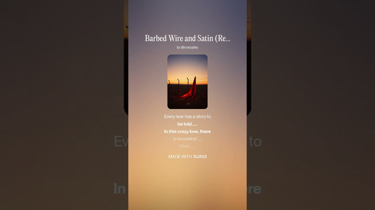 Barbed Wire and Satin/Modern Country/Soft Rock/AI Music/Lyrics 100% Human Written