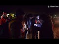 RAW VIDEO: Volunteers load a bus to search site for Noah Chamberlin