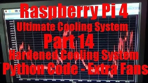 Part 14 * Raspberry Pi 4 Ultimate Cooling System With Python Code Extra Fans Heat Sinks Canna Kit