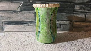 Винтажная ваза из пластиковой бутылки своими руками.Как сделать вазу.Vase. DIY. Винтажная ваза из пластиковой бутылки своими руками.Как сделать вазу.Vase. DIY.