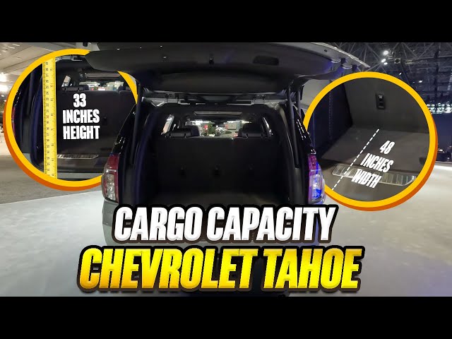 2023 Chevrolet Tahoe True Cargo Capacity Given In Inches You