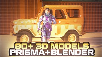 90+ 3D Models For Prisma 3D + Blender For Free | PUBG 3D Models download |