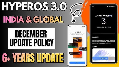 HyperOS 3 December New Update Policy & 6+ Upcoming HyperOS Update & HyperOS End Life 50+ Device