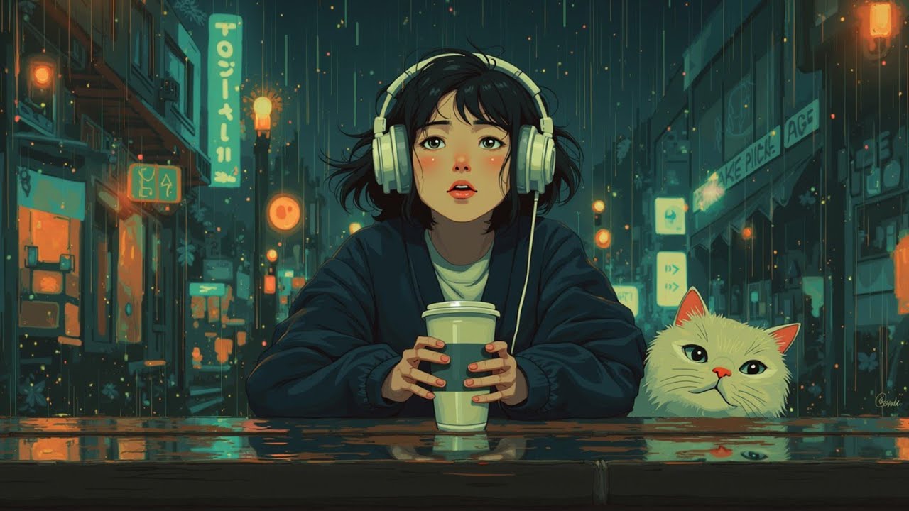 Lofi Биты для Учебы 🌧️ Дождливые Городские Ночи & Чилл Хип-Хоп для Фокуса и Релакса