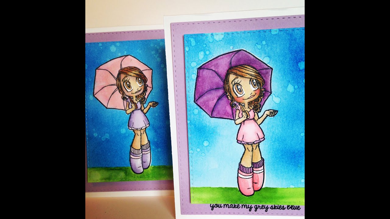 Watercoloring with Distress Inks - YouTube