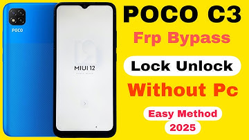 Poco C3 Frp Bypass | Without Pc | Poco C3 Google Account Lock Unlock