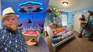 The Mickey Mouse & Toy Story Themed Airbnb | Super Mario World Game Room & Alice in Wonderland Room