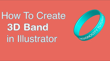 How to create 3D band in Adobe Illustrator#illustratortutorial#designocity
