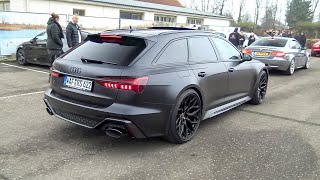 Audi Rs6 C8 With Catless Downpipes And Opf Delete - Accelerations, Revs & Crackles 