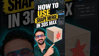 How to Use ShapeMerge in 3ds Max 🔥