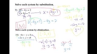 Algebra I 2nd Semester Exam Review Sample Problems
