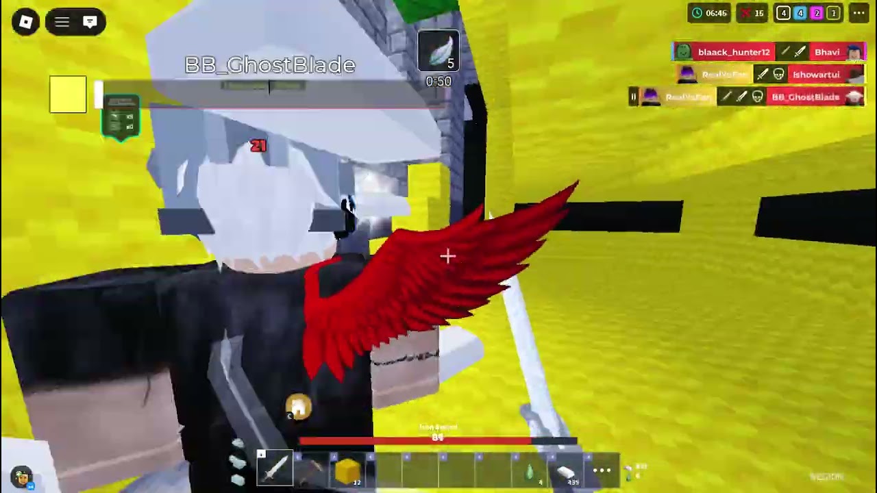 1v4 Bedwars Clutch (Roblox BedWars).