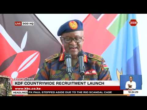 Live Update: KDF Countrywide Recruitment Launch