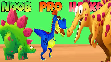 Dino Bash 🦖🔥 – Noob vs Pro vs Hacker Evolution Battle!