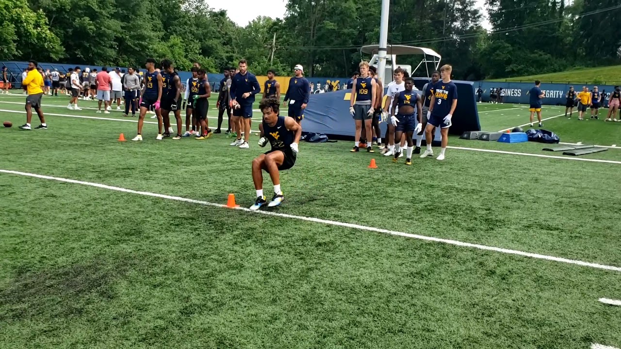 2023 WR Ryne Shackelford at WVU Football Camp YouTube