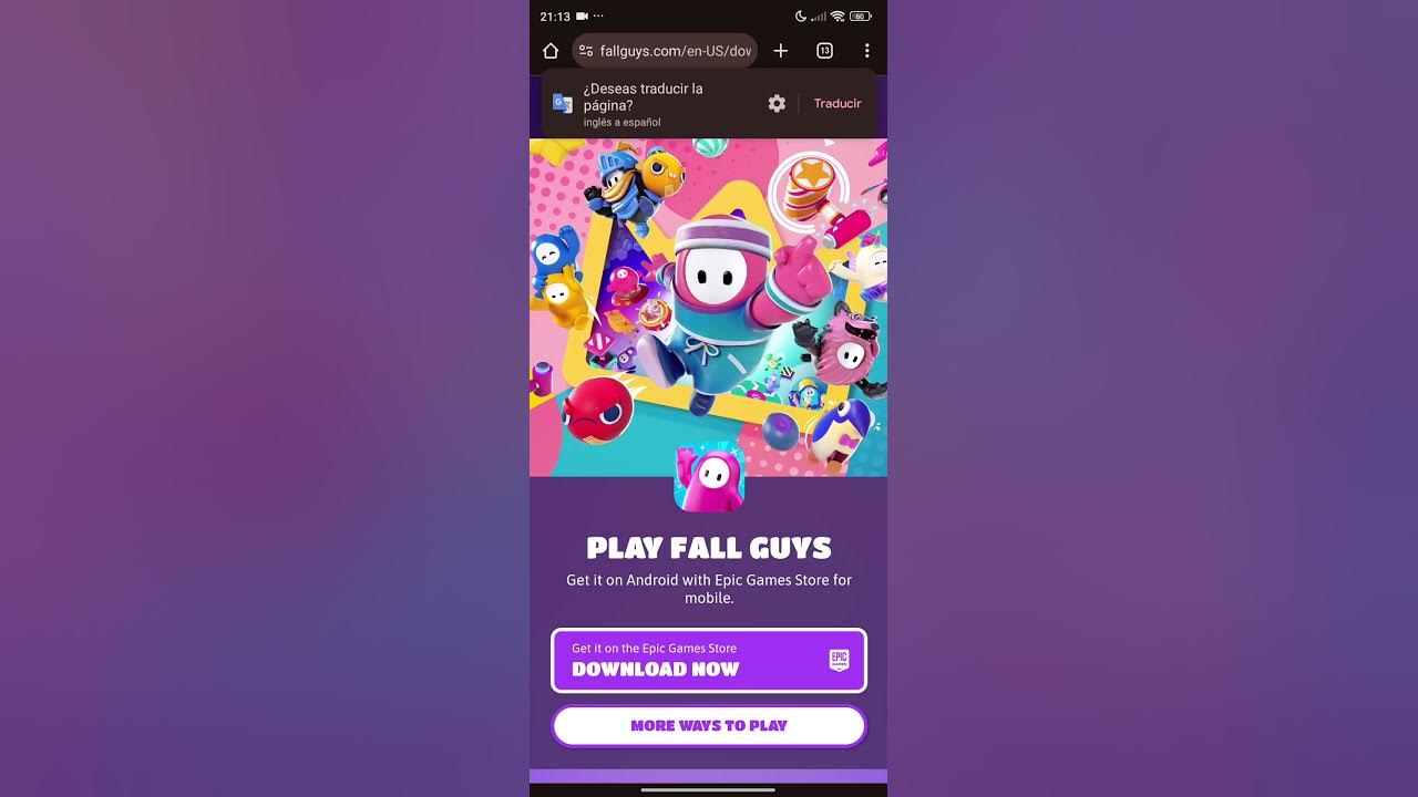como descargar APK de Epic Games 🤭 #fallguys #fallguysmoments #