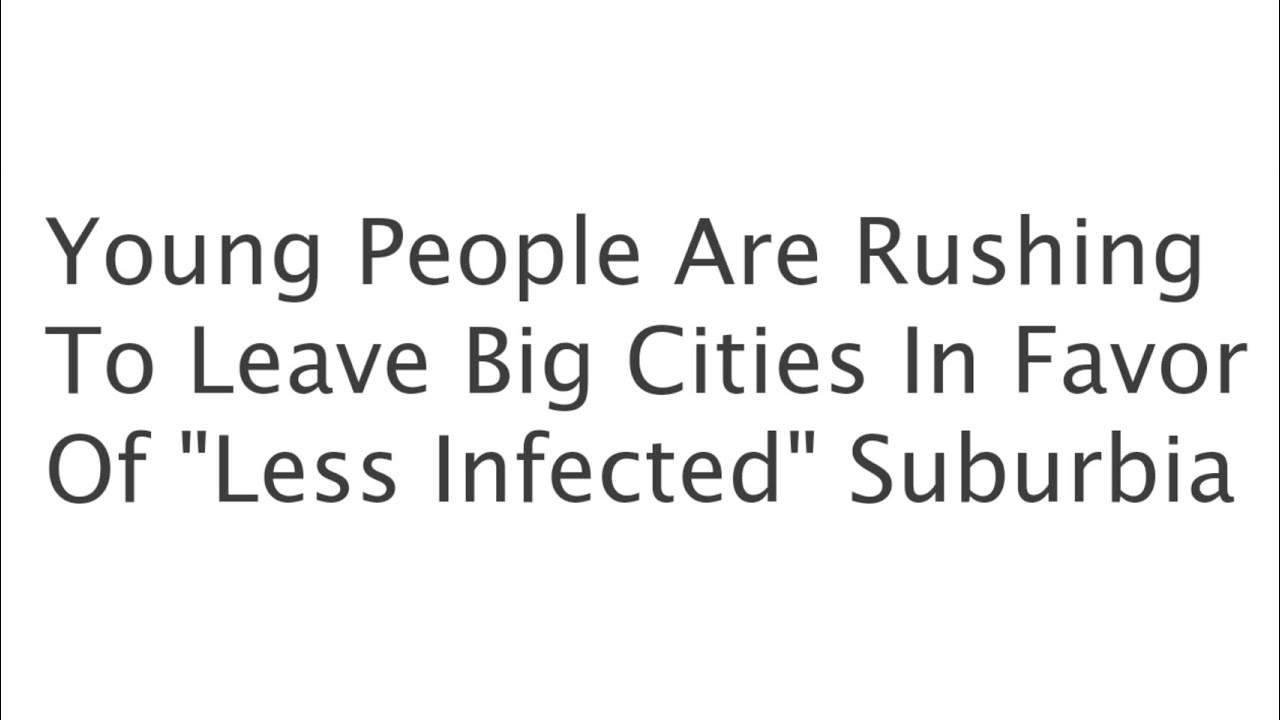 Socioeconomics of big city exodus