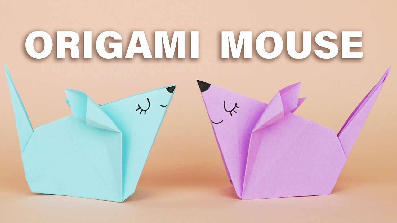 How to Make an Origami Mouse – Easy Paper Craft Tutorial