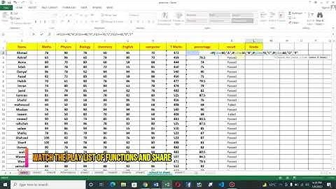 Simple IF Statement and Nested If Statement in Excel || 2022 || Full Excel Functions || in pashto