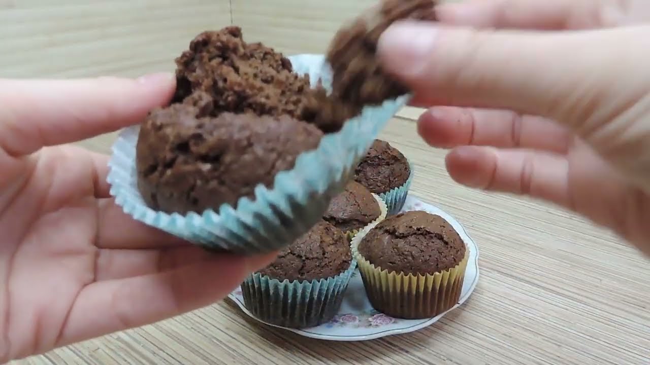 Бананові кекси з какао.Дуже смачні кекси.Рецепти українською.Випічка з бананом